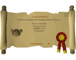 Monkey Madness QUEST Completion