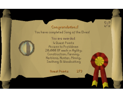 Song of the Elves QUEST Completion